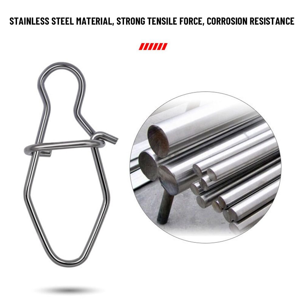 Fishing Equipment Hook - 100pcs/lot nice Snap Fishing Barrel Swivel