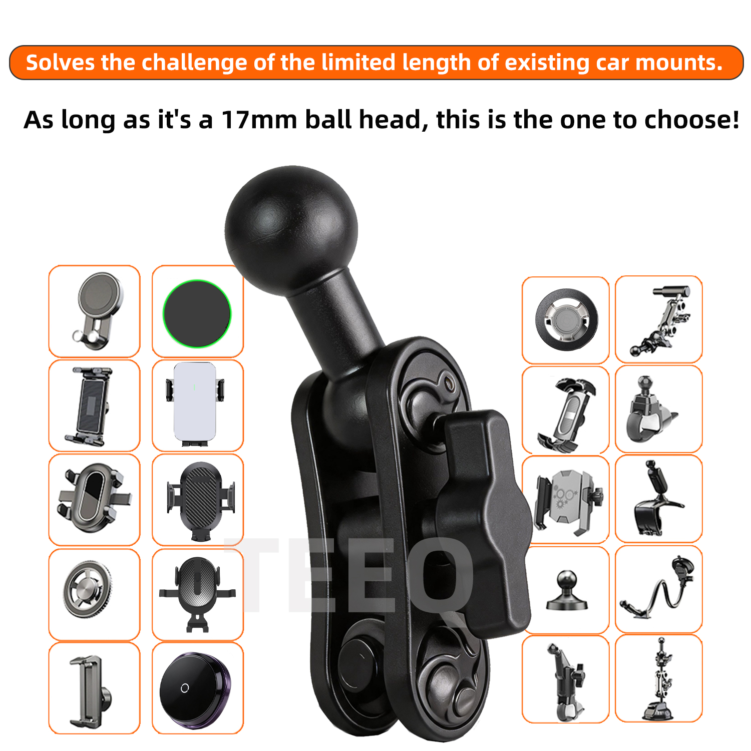 Rod Holder Fishing - Car Phone Holder Aluminum Alloy Extension