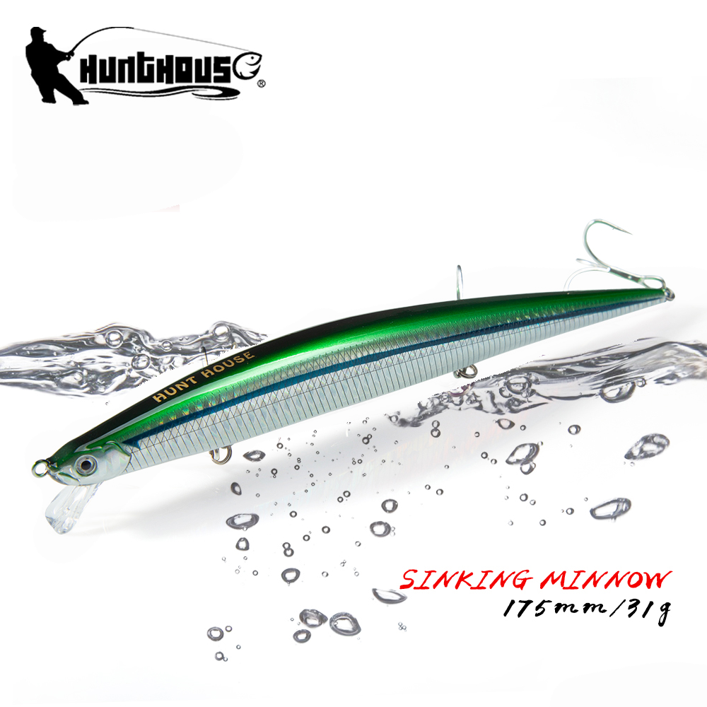 Fishing Equipment Deals - Hunthouse Sinking Tide Minnow Lure 175mm/31g