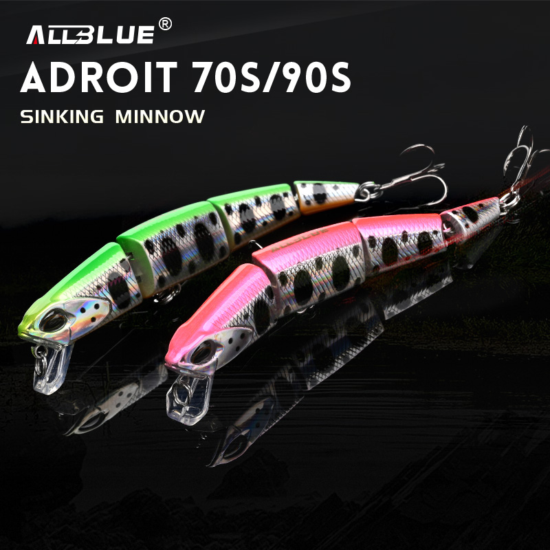 Fishing Equipment Deals - ALLBLUE Professional Jointed Swimbait 70mm 90mm