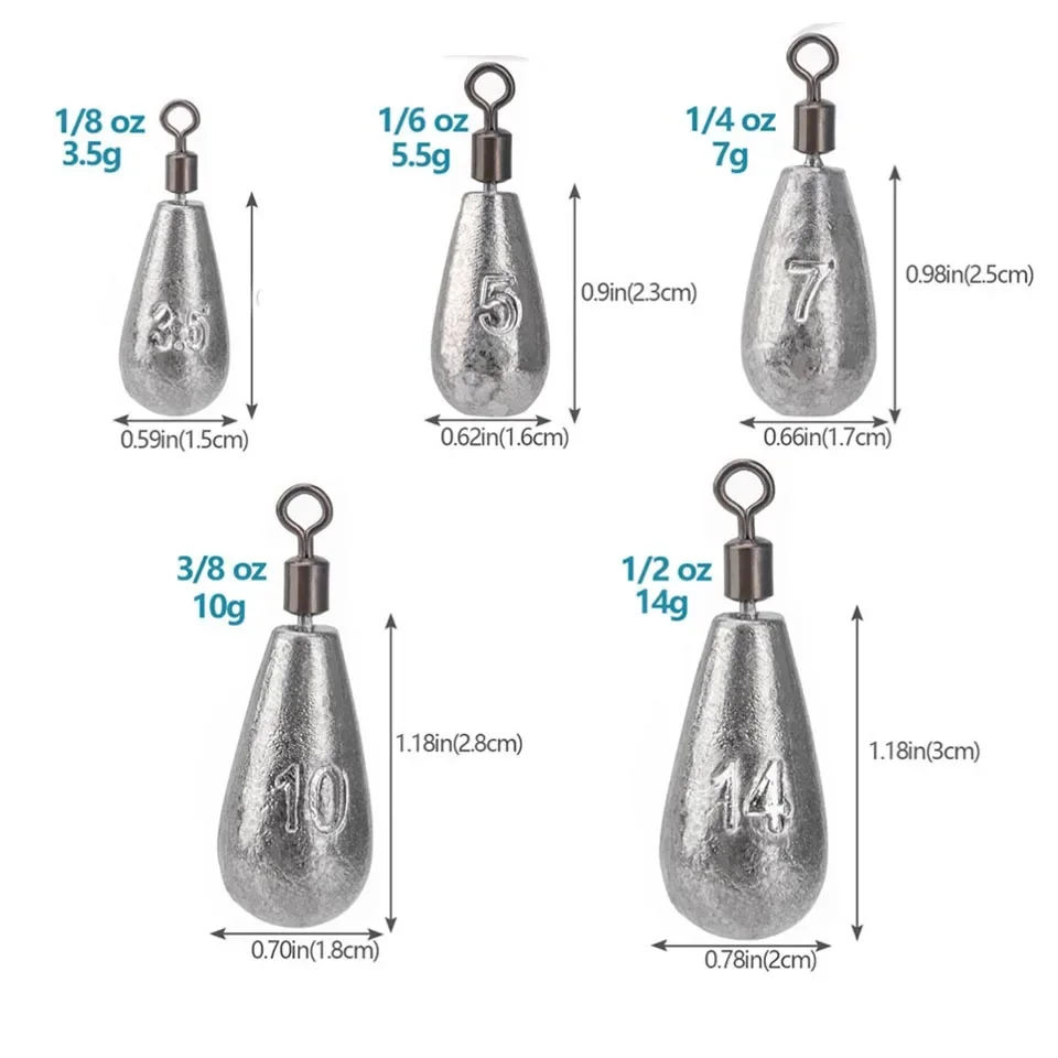 10pcs/lot Fishing Weight Sinke - Fishing Quest recensione e prezzo