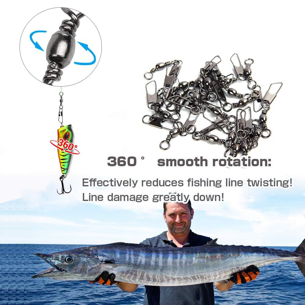 50Pcs Stainless Steel Snap Swi - Fishing Quest recensione e prezzo