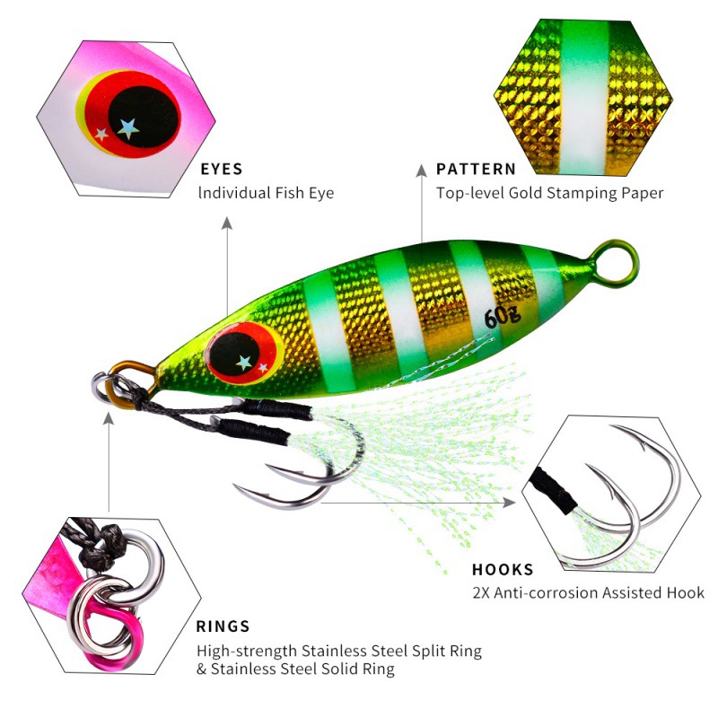 Metal Slow Jig Lure Hard Artif - Fishing Equipment Deals recensione e prezzo