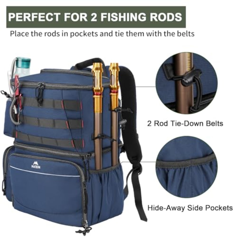 Fishing Backpack, Water Resist - Rod Holder Fishing recensione e prezzo