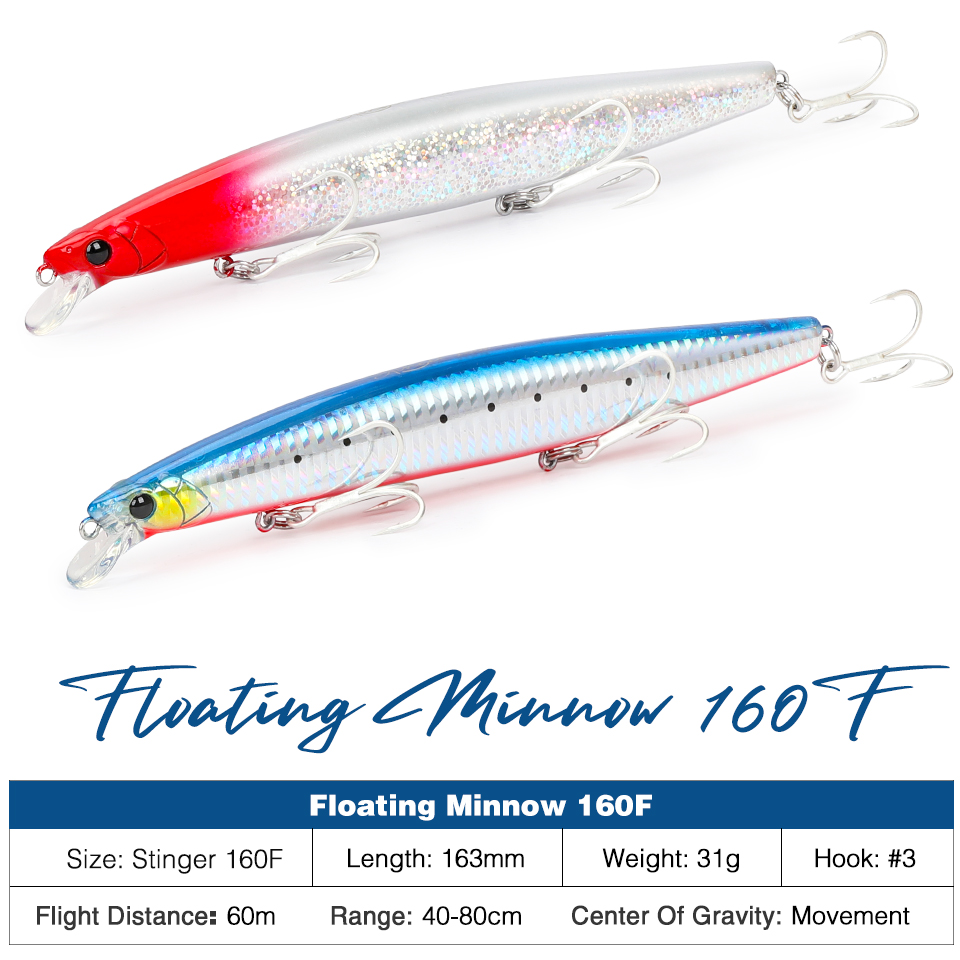 TSURINOYA 160F Floating Minnow - Fishing Equipment Deals recensione e prezzo