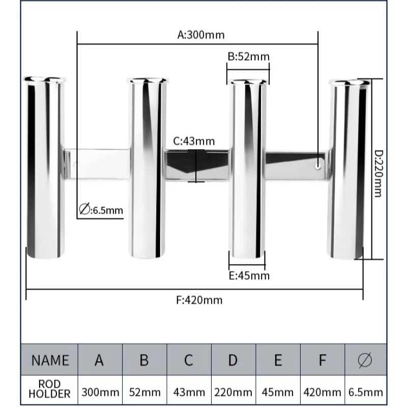 Stainless Steel 4 Tubes Rod ho - Rod Holder Fishing recensione e prezzo