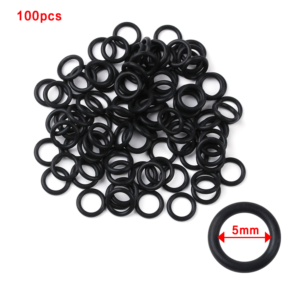 100 PCs Black Rubber O-Rings S - Fishing Equipment Stores recensione e prezzo