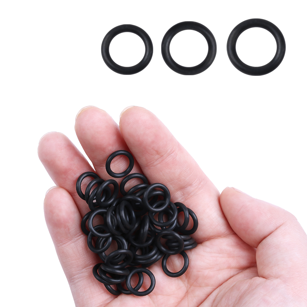 100 PCs Black Rubber O-Rings S - Fishing Equipment Stores recensione e prezzo
