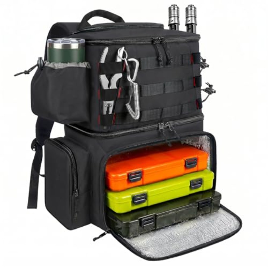 Fishing Backpack, Water Resist - Rod Holder Fishing recensione e prezzo