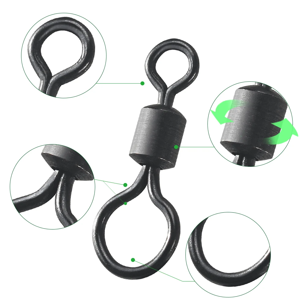 100pcs Carp Fishing Swivel Big - Fishing Equipment Hook recensione e prezzo