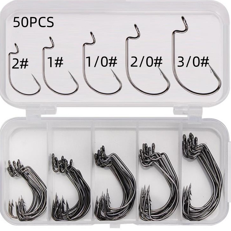 50Pcs/Box High Carbon Steel Fi - Fishing Equipment Hook recensione e prezzo