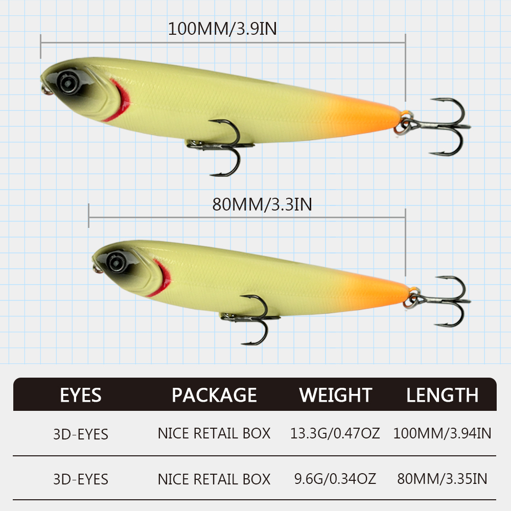 WATERBOY 8cm 9g 10cm 13g Penci - Fishing Equipment Market recensione e prezzo