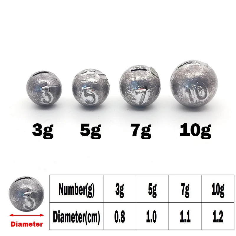 OUTKIT 10pcs/lot Lead Head Sin - Fishing Equipment Hook recensione e prezzo