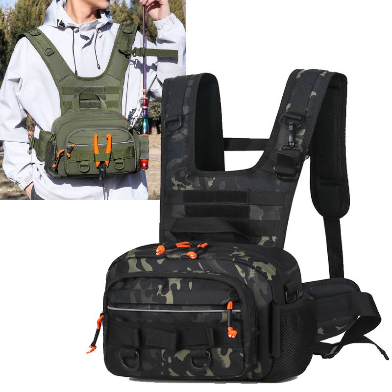 Men Chest Bag Tactical Fishing - Rod Holder Fishing recensione e prezzo