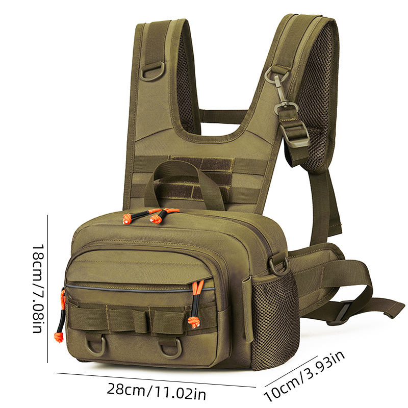 Men Chest Bag Tactical Fishing - Rod Holder Fishing recensione e prezzo
