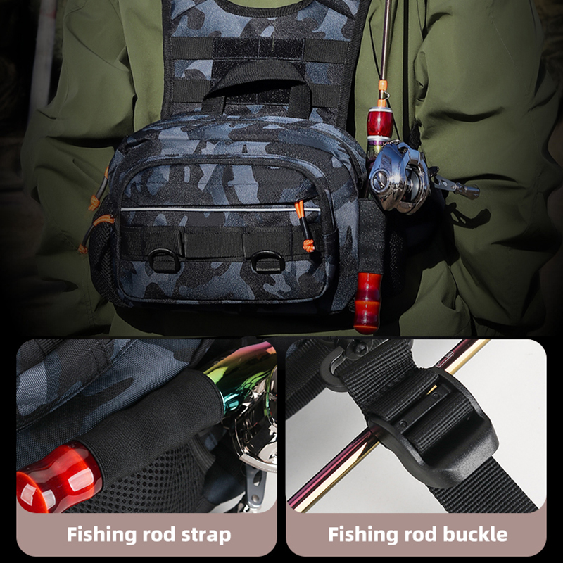 Men Chest Bag Tactical Fishing - Rod Holder Fishing recensione e prezzo