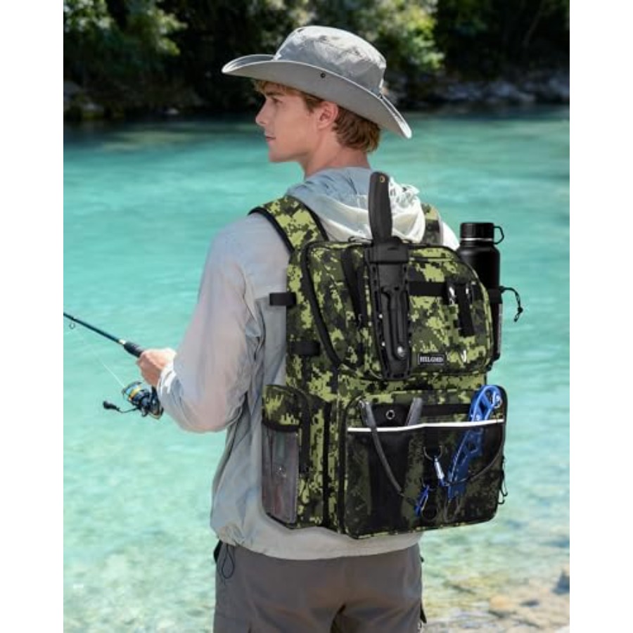 Fishing Backpack with Rod Hold - Fishing Equipment Us recensione e prezzo