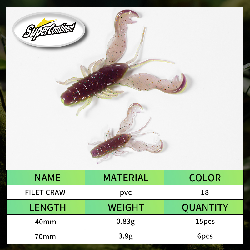 2023 Supercontinent Filet Craw - Fishing Equipment Deals recensione e prezzo