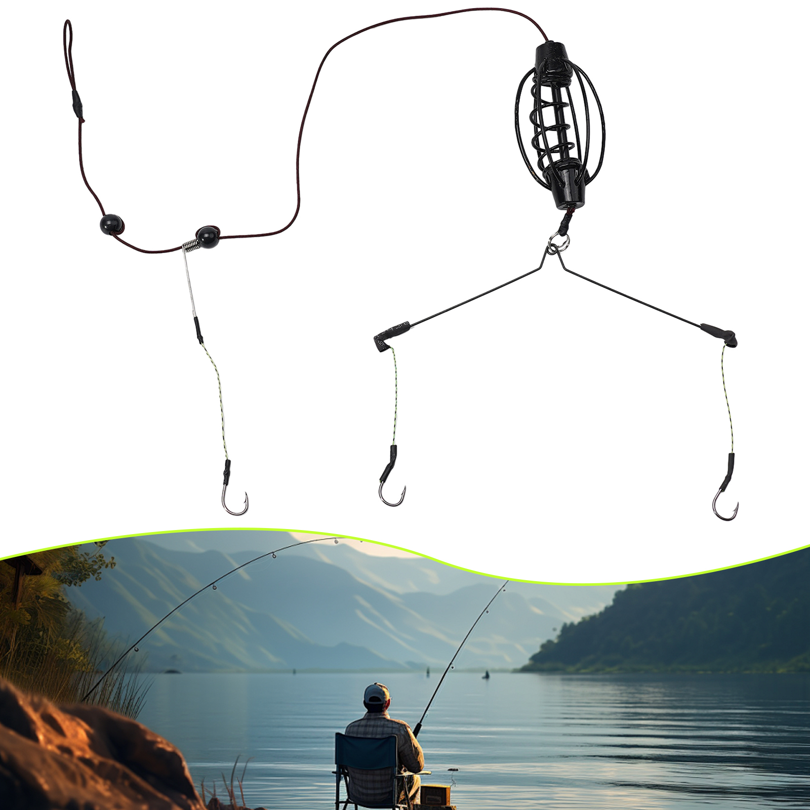 1PCS Carp Fishing Feeder Europ - Fishing Equipment Hook recensione e prezzo